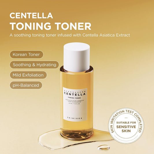 SKIN1004 Madagascar Centella Toning Toner 7.10 fl.oz (210ml) | Centella Extract 84% | Daily Skincare Solution for Sensitive, Acne-Prone Skin